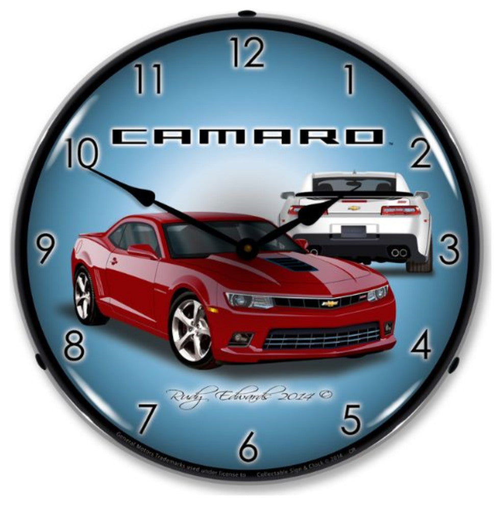 GMRE1401488 2014 SS Camaro Crystal Red Clock