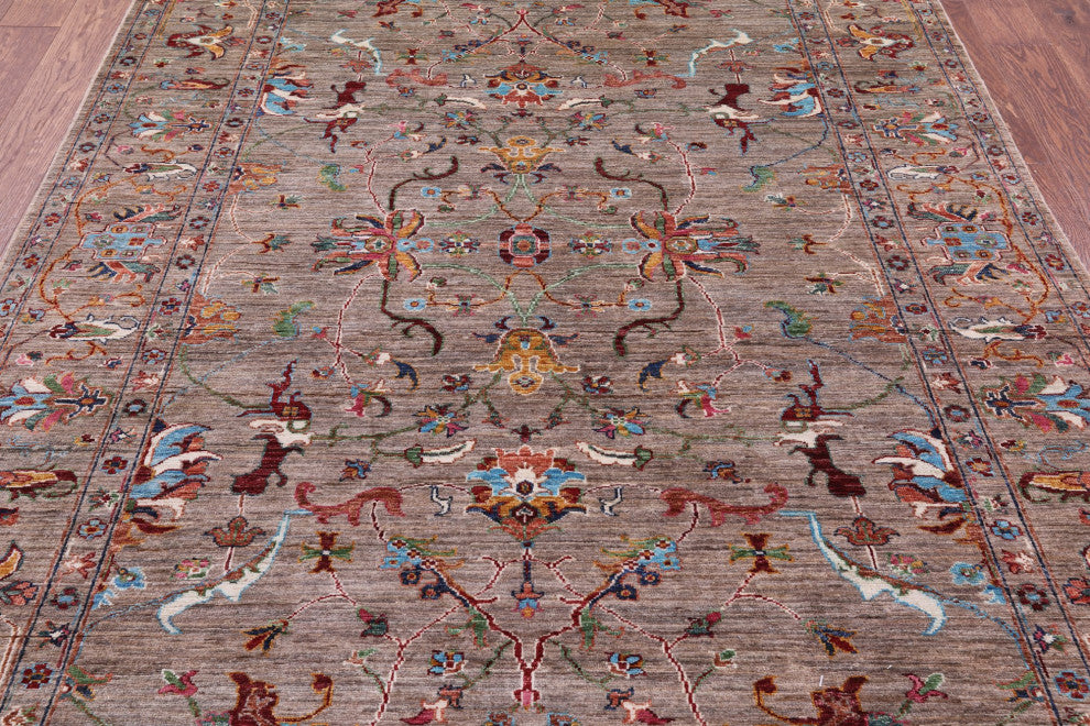 5' 8" X 7' 6" Persian Tabriz Hand Knotted Wool Rug Q11276
