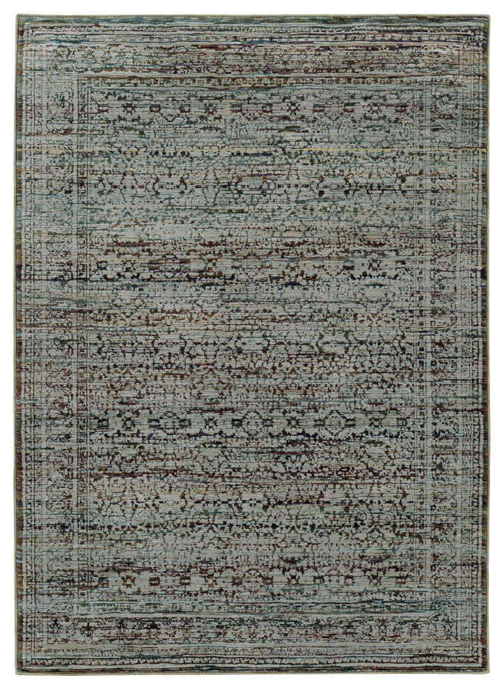Oriental Weavers Andorra Blue/ Purple Oriental Indoor Area Rug 3'3"X5'2"