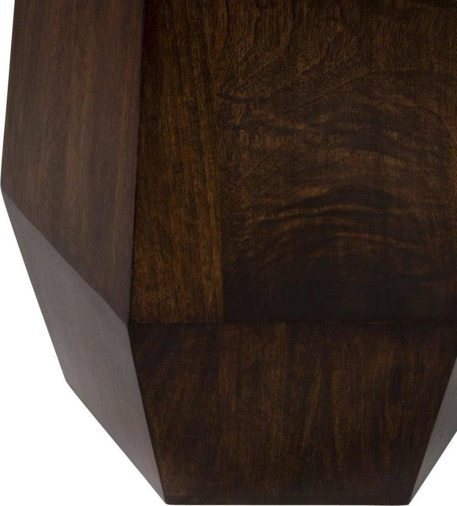 Contemporary Gold Leaf Side Table