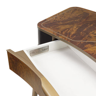 Malibu Crest Vanity/Writing Desk - Crotch Mahogany