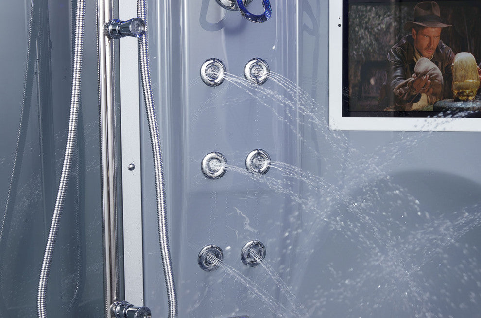 Platinum Superior Steam Shower w/ Heated Massage Bathtub Whirlpool Hot Tub Sauna