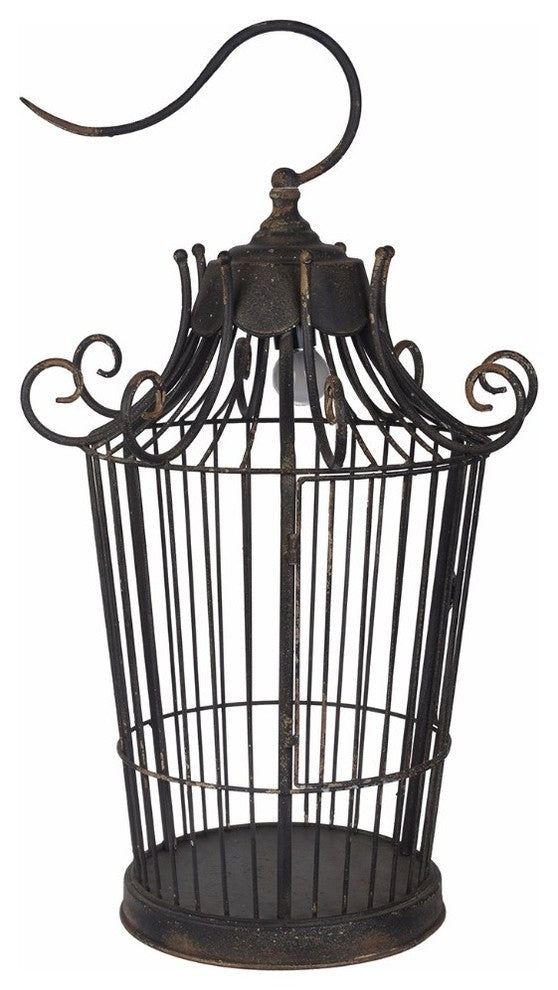 Old-World Styled Birdcage Table Lamp
