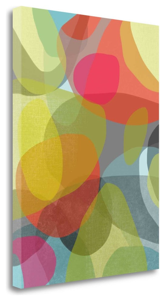 "Layered Earth Two" By Jan Weiss, Giclee Print on Gallery Wrap Canvas