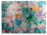 Danhui Nai 'Succulent Florals Crop' Floating Brushed Aluminum Art