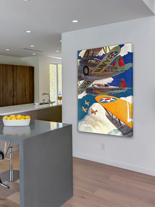 "U.S. Navy" Painting Print on Wrapped Canvas