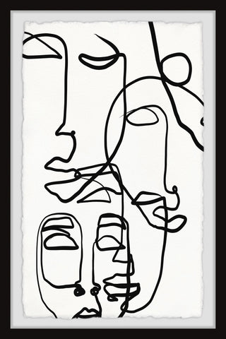 "Sleepy Faces" Framed Painting Print, 30x45