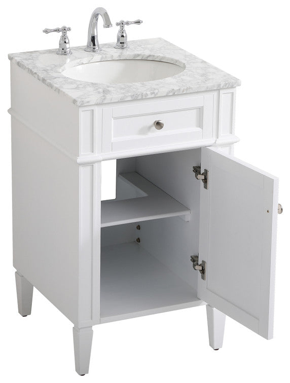 Home Living 21" Single Bathroom Vanity, White