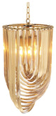 Gold Lucite Loop Chandelier | Eichholtz Murano