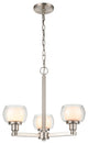 Innovations 330-3CR-SN-CLW 3-Light Pendant, Satin Nickel