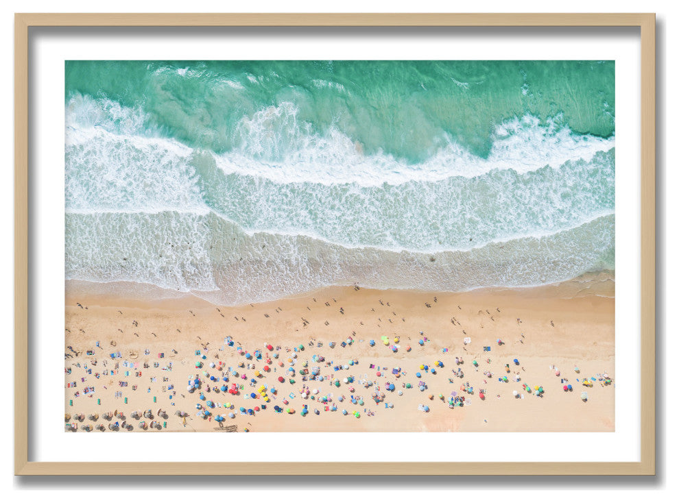 Summer Beach Framed Print Wall Art by Kathrin Pienaar, 48"x32", Framed