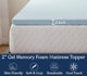 Delara 2" Gel Infused Memory Foam Mattress Topper, Cooling, King, 78x80"�