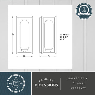 Pullman 6.5" Outdoor Wall Light Textured Black