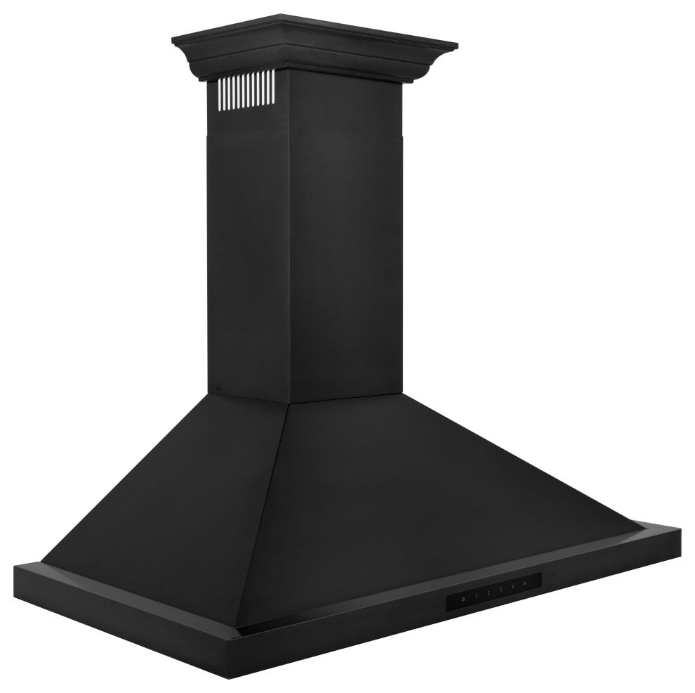 ZLINE 36" Convertible Vent Wall Mount Hood in Black Stainless (BSKBNCRN-36)