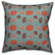 Blue Nut Assortment Outdoor Throw Pillow, 16"x16"