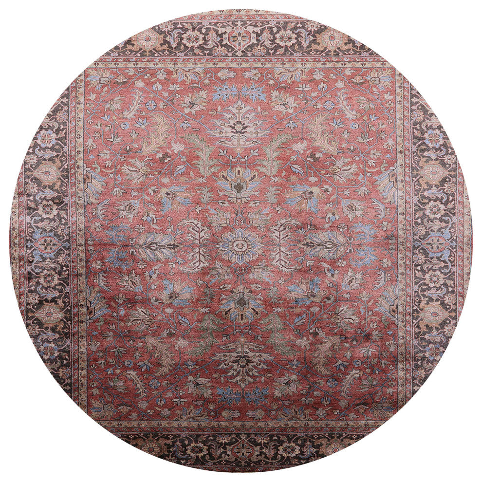 Ahgly Company Indoor Round Mid-Century Modern Area Rugs, 3' Round