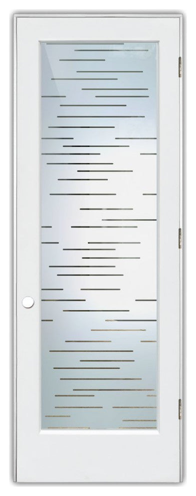 Interior Prehung Door or Interior Slab Door - Finer Lines - Primed - 30" x...