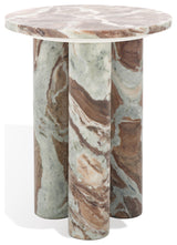 Safavieh Couture Giabella Marble Accent Table, White/Brown