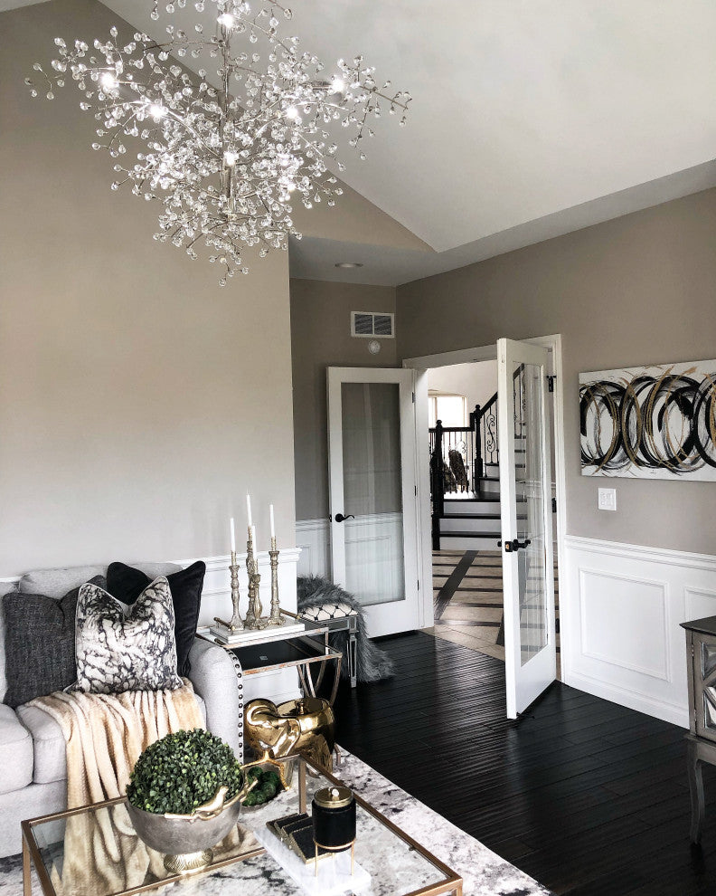 Maxim Lighting Cluster 12-Light Chandelier, Polished Nickel