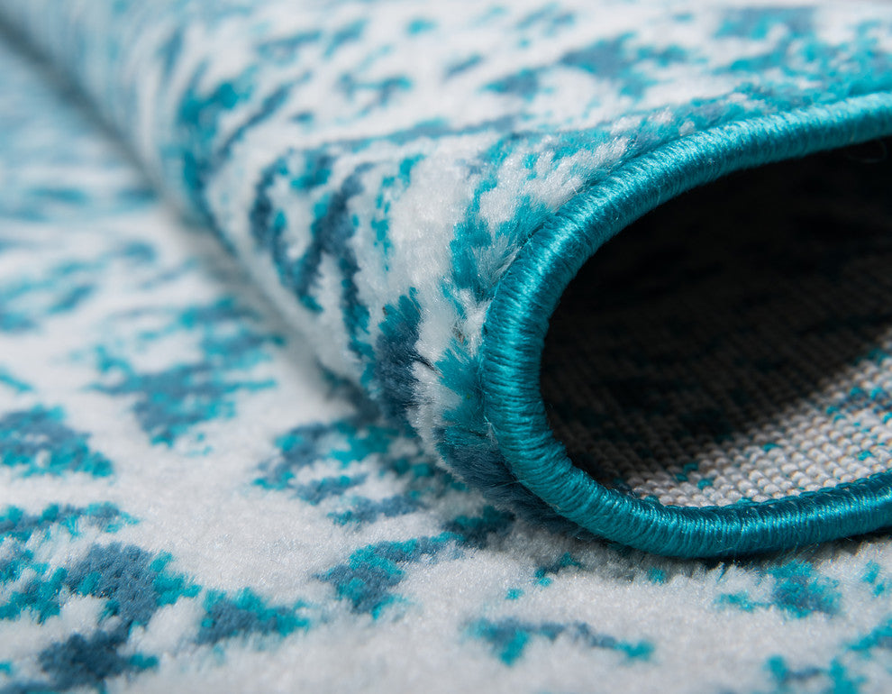 Unique Loom Turquoise Grace Sofia 2' 0 x 6' 7 Runner Rug