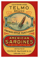 "Telmo Brand American Sardines" Digital Paper Print by Retrolabel, 26"x38"