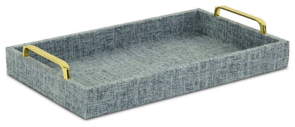 Canter Isle Light Blue Linen Tray