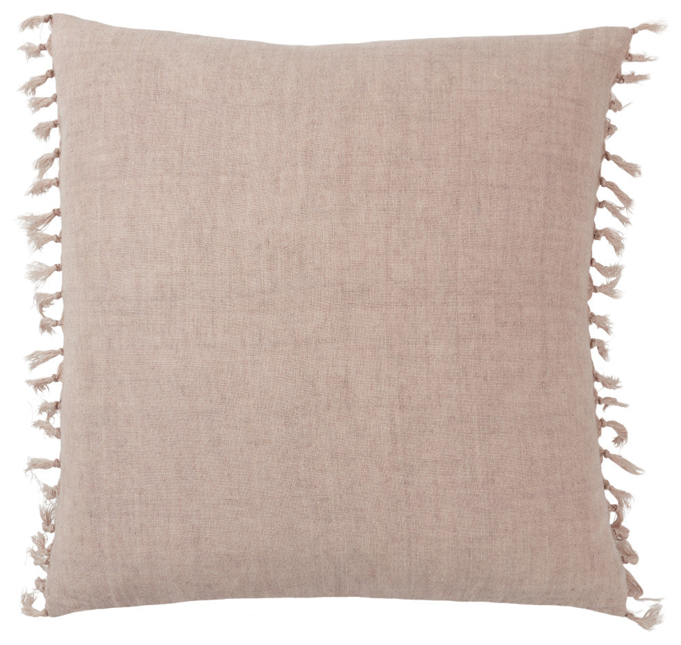 Jaipur Living Majere Solid Blush Poly Fill Pillow 20" Square