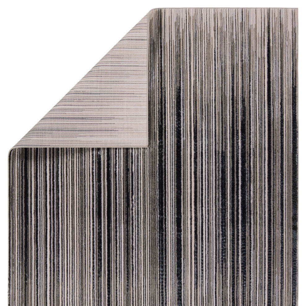 Jaipur Living Adilah Striped Gray/Cream Area Rug 7'10"X10'6"