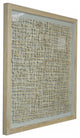 60"x2"x47" Natural Brown Paper and Glass Shadow Box