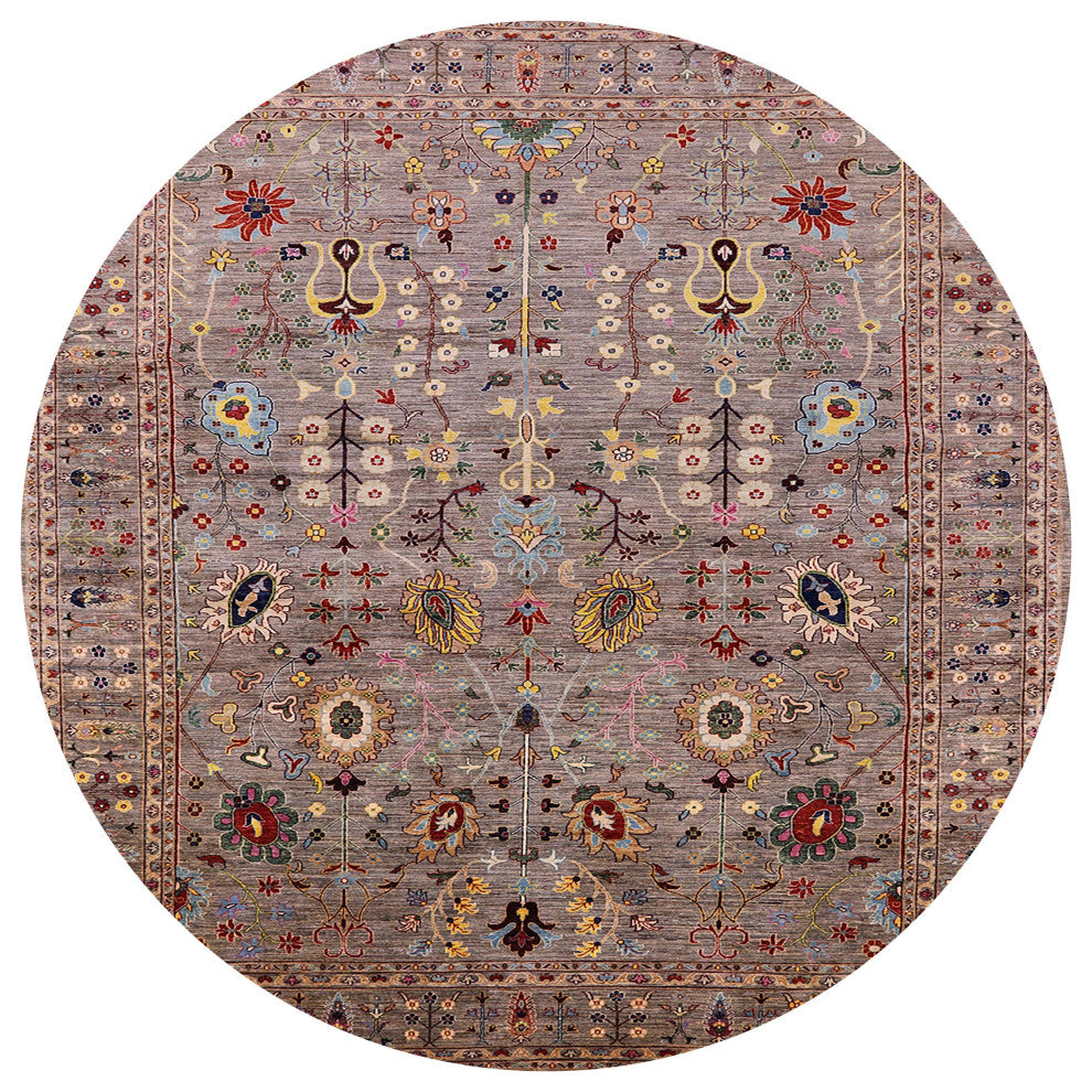 Ahgly Company Indoor Round Mid-Century Modern Area Rugs, 3' Round