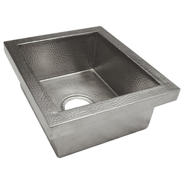 Native Trails CPS32 Manhattan 17" Drop-In Single Basin Copper Bar - Brushed