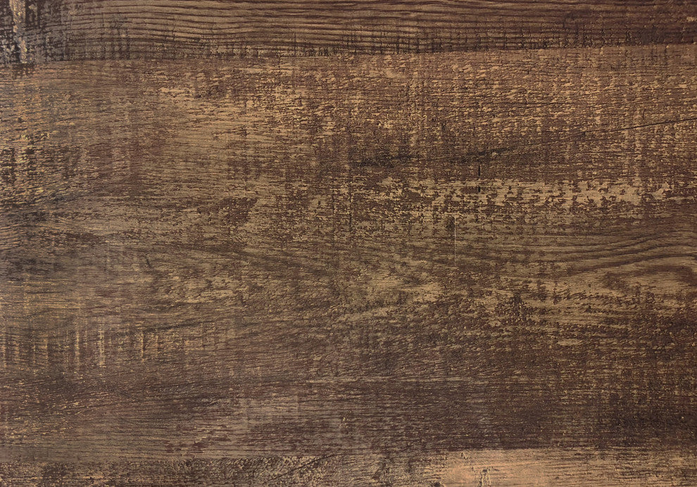 Computer Desk 48"L, Brown Reclaimed Wood, Black Metal