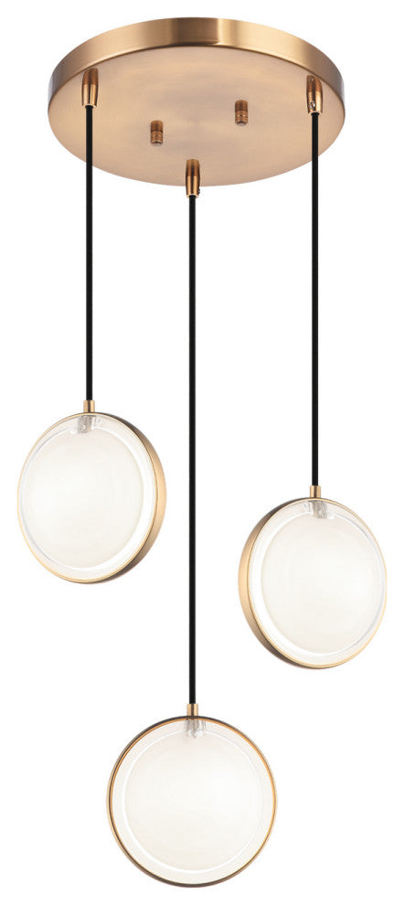 Matteo Lighting C71503AG Pendant, Aged Gold Grass Finish