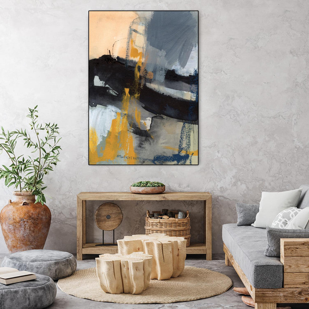 "Incite I" Framed Canvas by Giant Art 30"x40"
