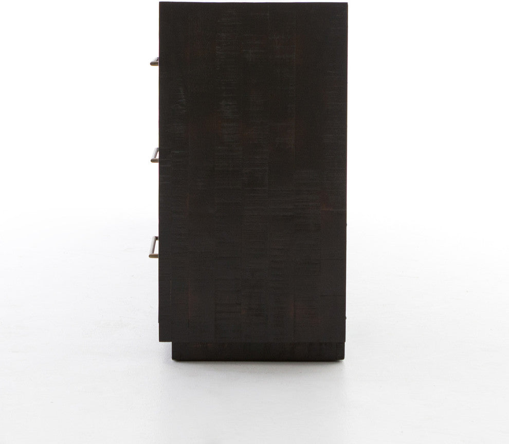 Suki Large Media Console-Burnished Black