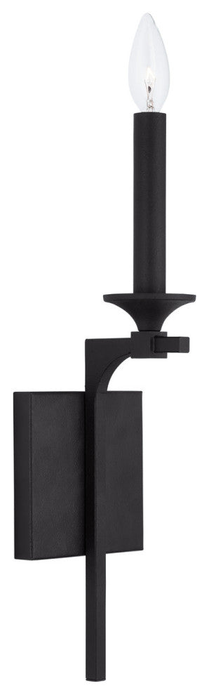 Capital Lighting 637311 Clint 17" Tall Wall Sconce - Black Iron
