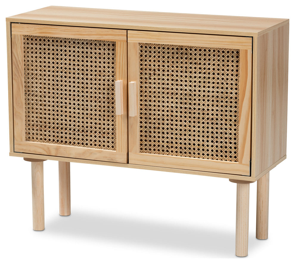 Kaidan Mid-Century Rattan Collection, 2-Door Sideboard Buffet