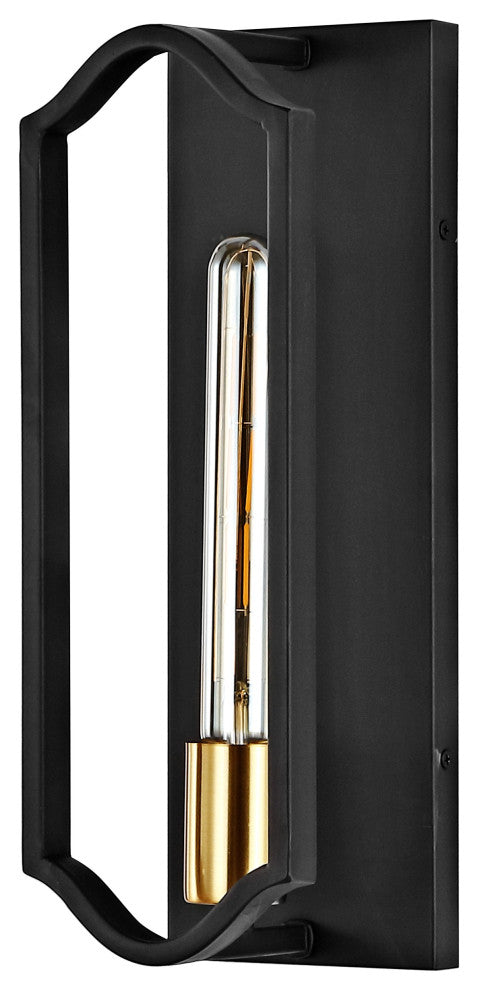 Chloe 4.75" 1-Light Modern Bohemian Iron LED Sconce, Black