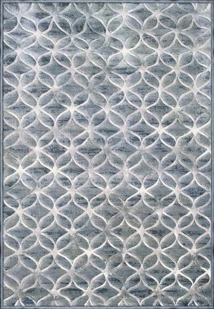 Eclipse 63396-5666 Area Rug, Blue, 5'3"x7'7"
