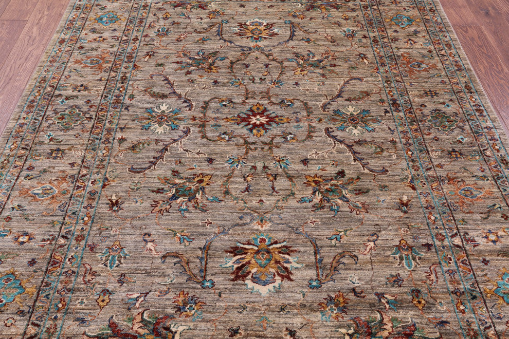 Persian Tabriz Handmade Wool Rug 5' 9" X 7' 8" - Q12367