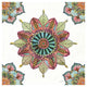 "Mandala Morning VI" Digital Paper Print by Anne Tavoletti, 32"x32"
