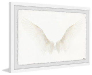"White Wings" Framed Painting Print, 24"x16"