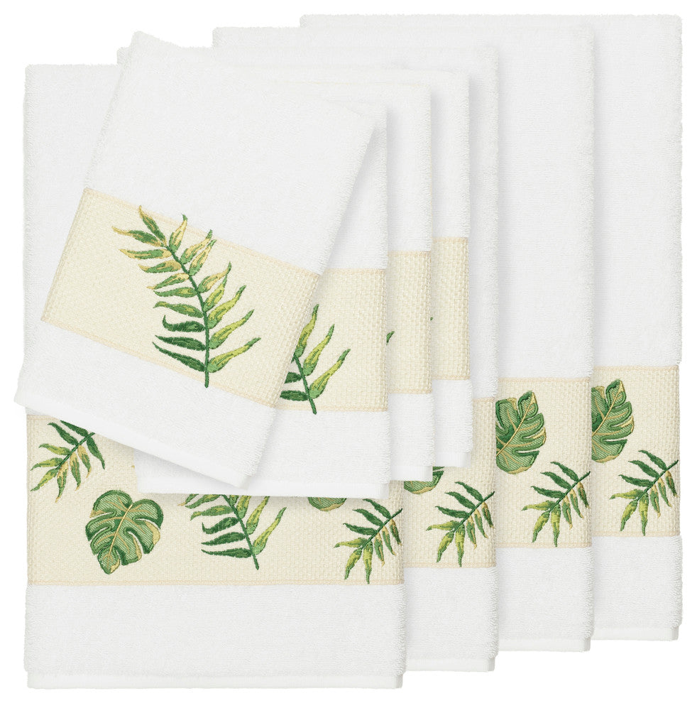 Zoe 8 Piece Embellished Towel Set