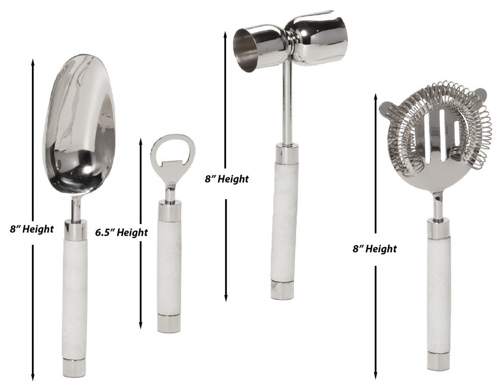 Roman Marble Bar Collection, Bar Tool Set