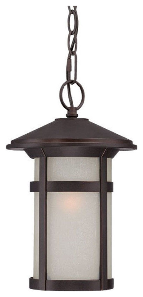 Antique Bronze Round White Glass Hanging Light
