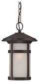 Antique Bronze Round White Glass Hanging Light