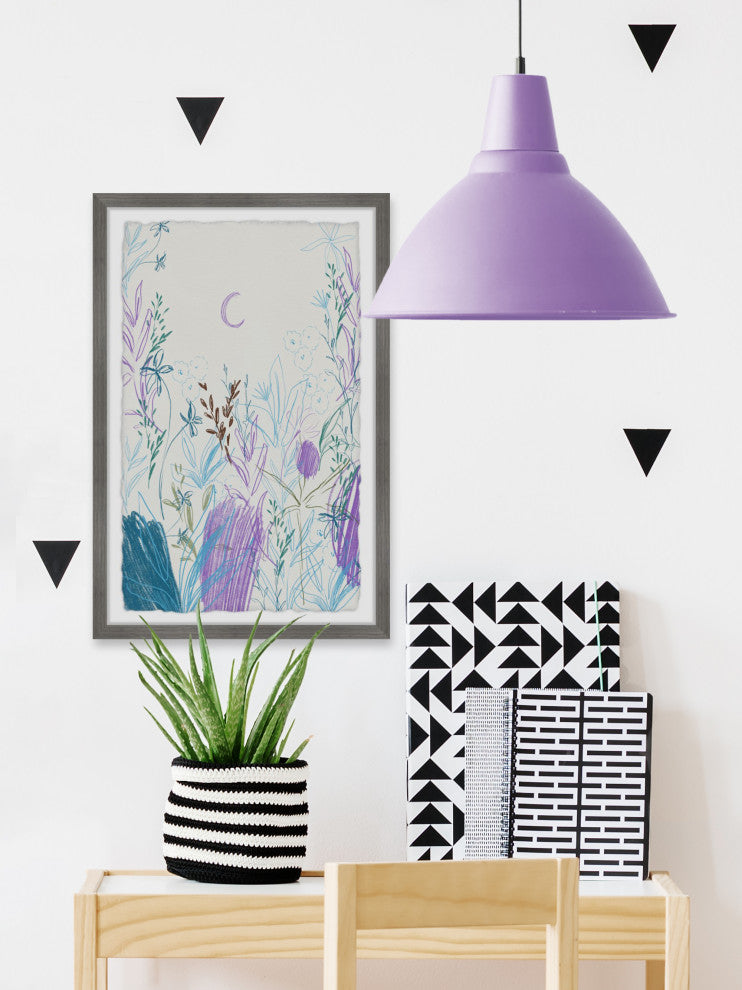 "Purple Scenery" Framed Painting Print, 16x24