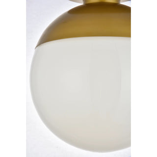Elegant Lighting LD6056 Eclipse 12"W Semi-Flush Globe Ceiling - Brass