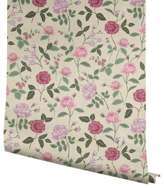 Roses Linen Wallpaper