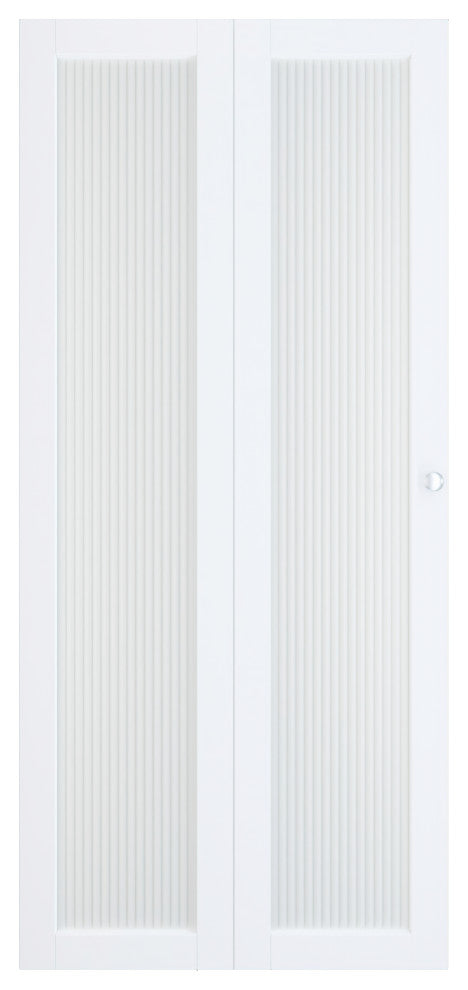 1-lite moru Glass Bi-Fold Door with Installation Hardware Kit, 36"w X 78"h